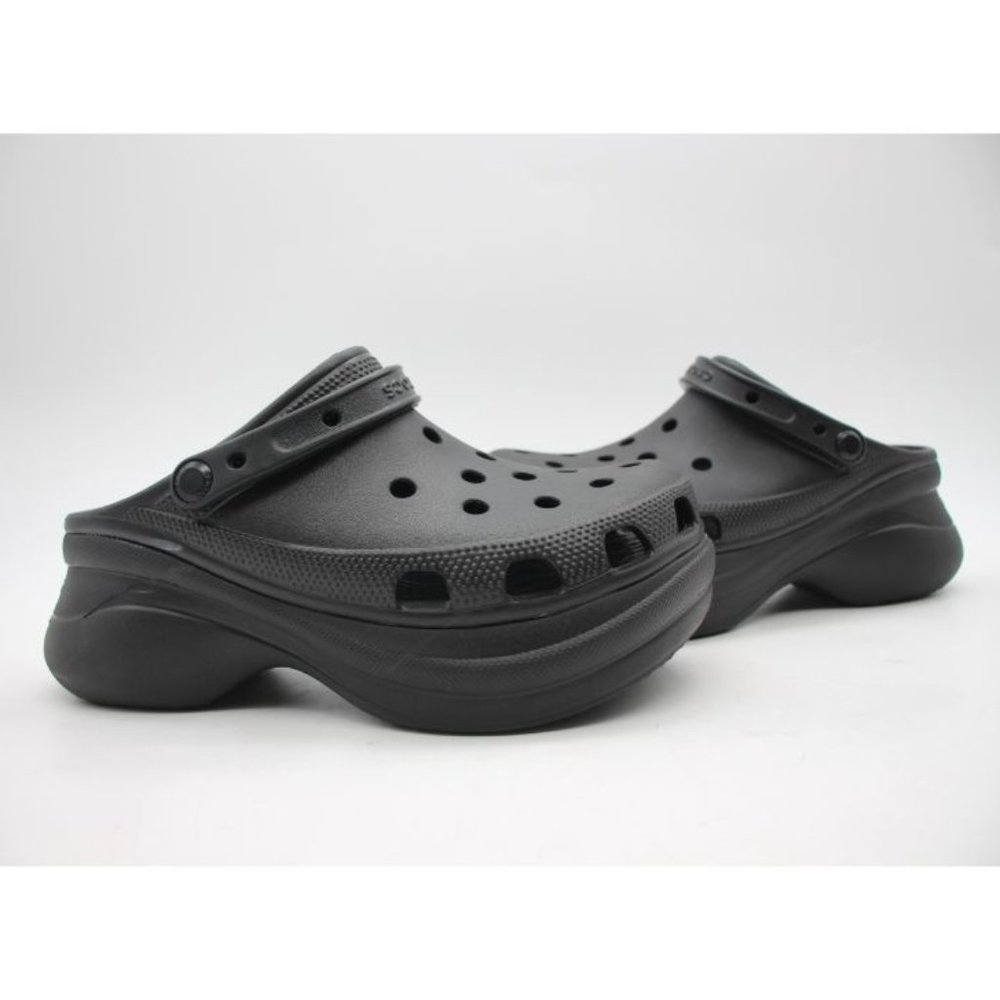 Crocs 206302 Classic Bae Clog Black Women's Size 8 Clogs Platform Shoes Sandals